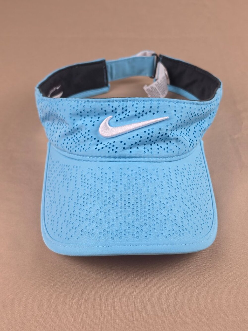 Nike Golf Sun Visor Womens Teal Dri-Fit Swoosh Adjustable Strapback